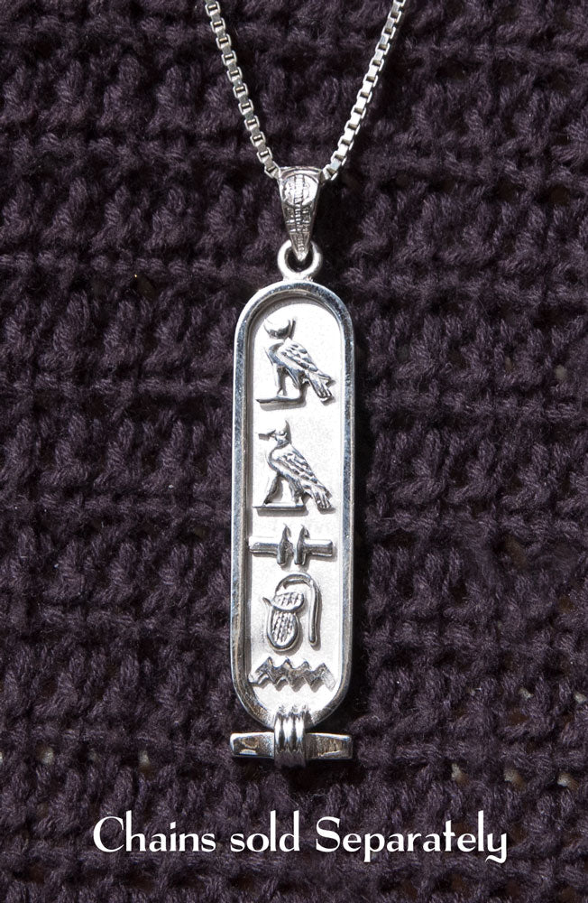 Ancient Egypt Silver Cartouche Jewelry PEACE Egyptian Cartouche